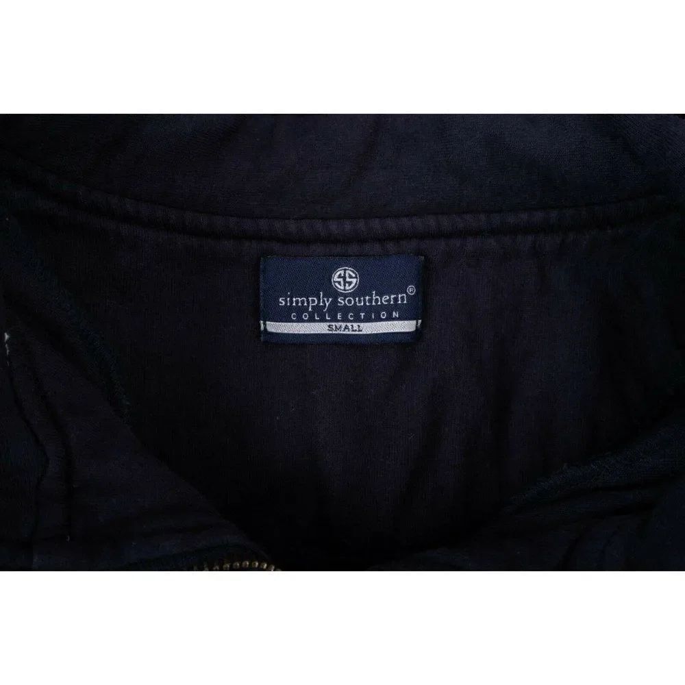 Simply Southern Womens Jacket S Navy Pullover - Picture 6 of 6